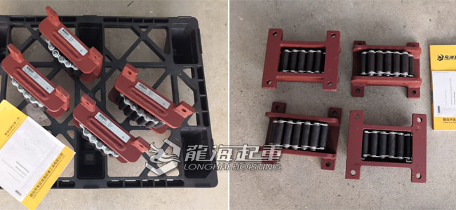 B型载重滚轮小车实物